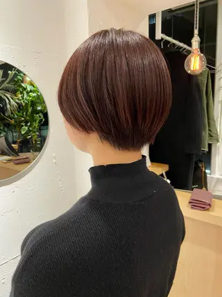 ショート カラー 白髪ぼかし/ショート /ミニボブだいじのヘアスタイル