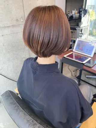 ミディアム 平栗 篤のヘアスタイル