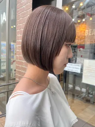 セミロング カラー パーマ ヘアアレンジ メンズ キッズ ネイル マツエク・マツパ アイブロウ 久木原 ゆりのヘアスタイル