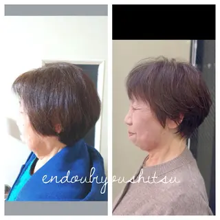 ショート エンドウ コウスケのヘアスタイル
