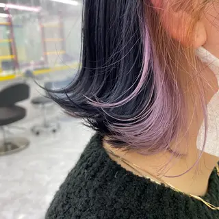 ミディアム カラー ヘアアレンジ mai🍑暖色カラー /レイヤー💖のヘアスタイル