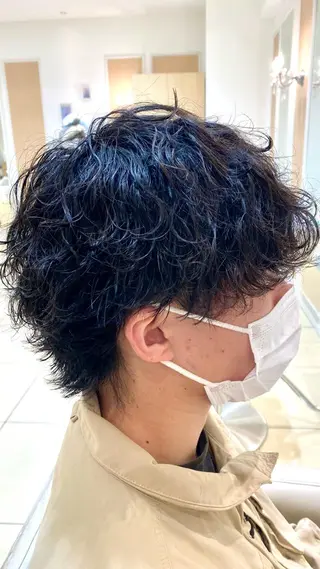ショート パーマ メンズ メンズ特化型美容師 栗山勇人のヘアスタイル