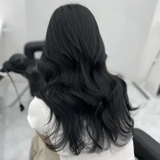 カラー 🌸春の暗髪カラー 🌸透明感ヘアのヘアスタイル