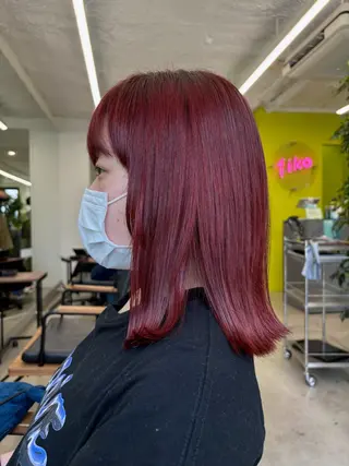 ミディアム カラー 鈴木 ちさきのヘアスタイル