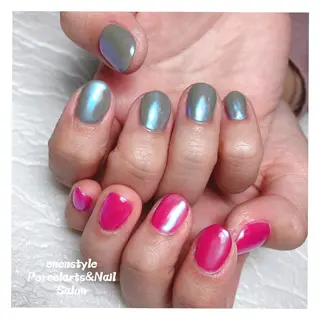 ミディアム ネイル 🐾enen style 🐾のネイルデザイン