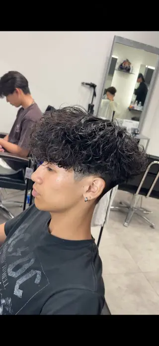 パーマ メンズ eraアメ村店 ヒイロのヘアスタイル