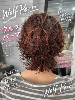 ショート パーマ legareレイヤー 🌈山村/髪質改善のヘアスタイル