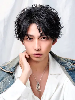 パーマ 角戸 嵐のヘアスタイル