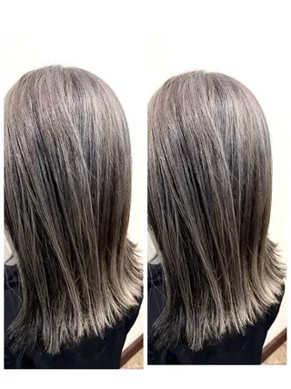 ミディアム カラー レイヤー/ボブ 特化✂️福岡のヘアスタイル