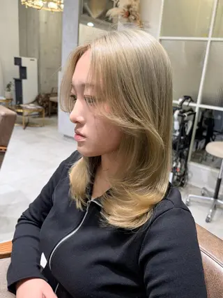 ミディアム 木村 心海☆明石のヘアスタイル