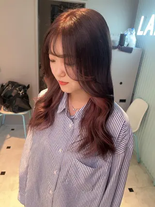 セミロング カラー ヘアアレンジ 愛されカラー🩷 はるなのヘアスタイル