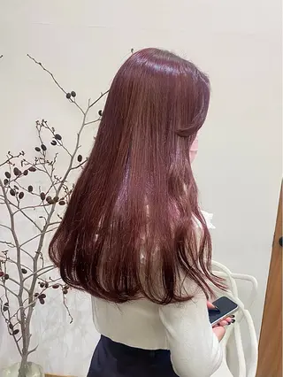 ロング カラー ヘアアレンジ ハル🌸柔色/ ブリーチなし/艶髪のヘアスタイル