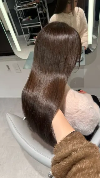ロング 透明感巻ける縮毛矯正 可愛いStyle杏琉のヘアスタイル