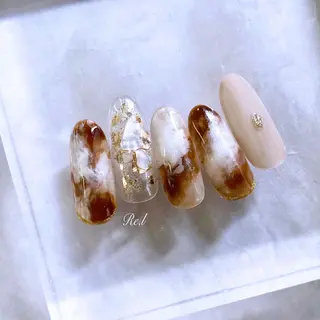ネイル モチの良さ◉ フィルインネイル♡のネイルデザイン