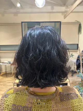 ミディアム パーマ 艶カラー /Chitose🎀のヘアスタイル