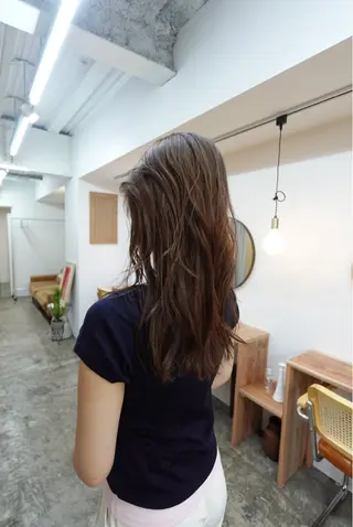 カラー パーマ まさと/ブリーチなし カラーレイヤーカットのヘアスタイル