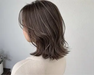 ミディアム カラー トシキ/艶カラー /似合わせカットのヘアスタイル