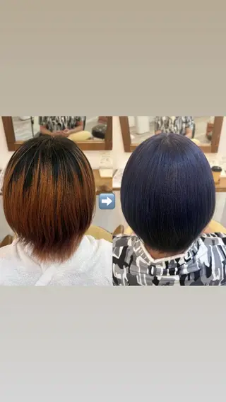 ショート カラー 石原 奈乃帆のヘアスタイル
