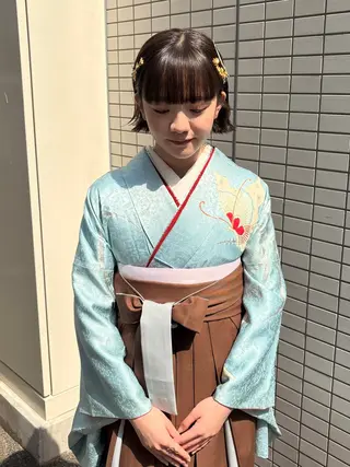ヘアアレンジ yumemiレイヤー ‎✴︎ 透明感カラーのヘアスタイル
