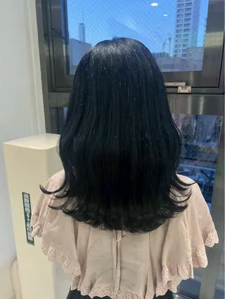 セミロング カラー 金山 律　暖色系カラーのヘアスタイル