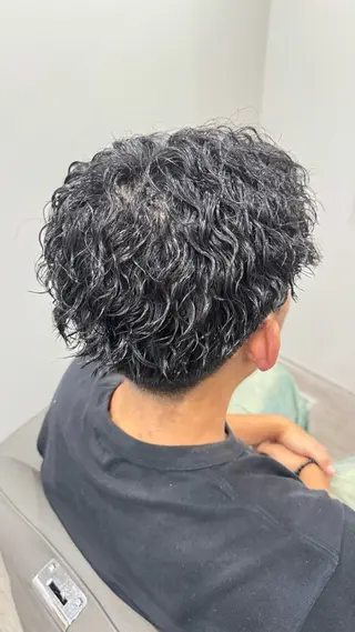 パーマ メンズ mid-c アシスタントひさとのヘアスタイル