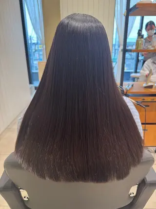 ロング 髪質改善ストレート ⭐️髪質改善カラーのヘアスタイル
