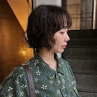 ショート パーマ 原宿/くるくるパーマ 🌴yacoのヘアスタイル