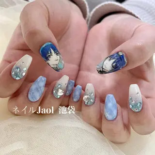 セミロング ネイルJaol 池袋のネイルデザイン