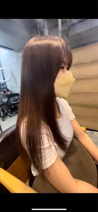 ロング 髪質改善 永田零亜のヘアスタイル