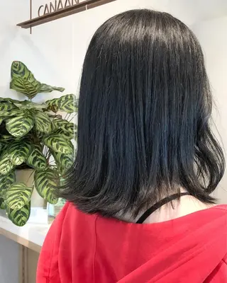 ミディアム カラー メンズ 艶透明感カラー/ ルーズパーマ/田中のヘアスタイル