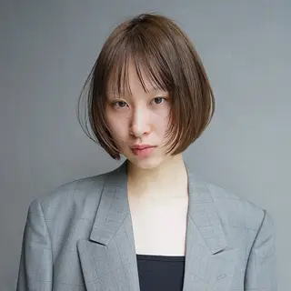 ショート レイヤー/ハッシュ カット/銀座/シンヤのヘアスタイル