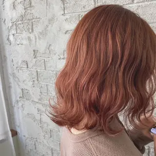 ミディアム カラー 小顔カット/艶 カラー特化♡MIHOのヘアスタイル