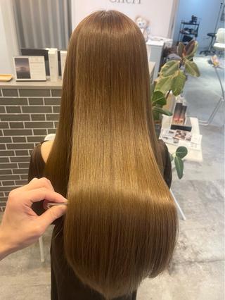 ミディアム カラー パーマ レイヤーカット 髪質改善専門屋/和田のヘアスタイル