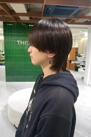 ショート メンズ ニュアンスパーマ/ レイヤー/茶屋町のヘアスタイル
