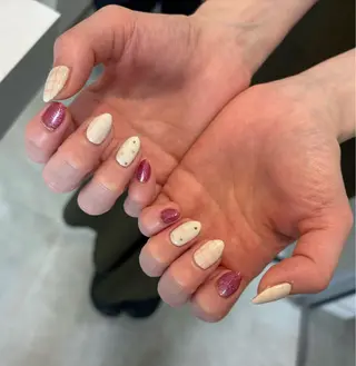 ネイル Mai :矢場町 ニュアンス🌿アートのネイルデザイン