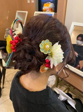 ロング ヘアアレンジ 🌈髪質改善🌈 過去の1艶サラ体験✨のヘアスタイル