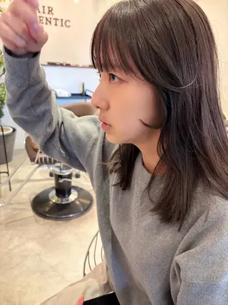 セミロング 浪 一平のヘアスタイル
