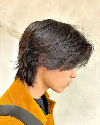 メンズ センターパート/ レイヤー/ayuのヘアスタイル