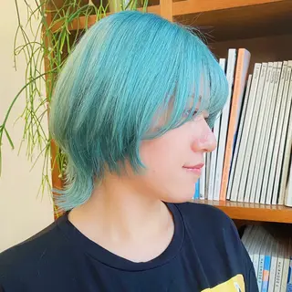 ショート カラー 似合わせレイヤー/ ケアパーマ/高倉のヘアスタイル