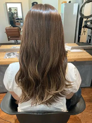 ロング カラー 縮毛矯正&髪質改善 ⭐️OGUのヘアスタイル