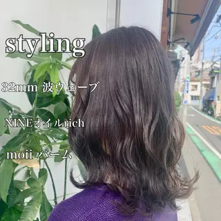 セミロング カラー ヘアアレンジ REONA🪽✨薬院 レイヤーカット🫧のヘアスタイル