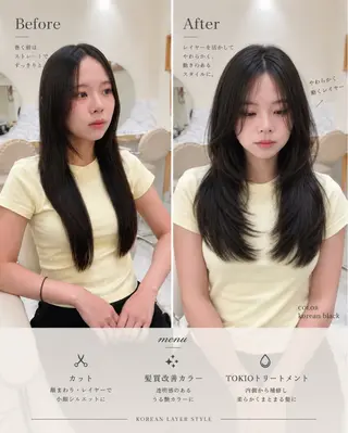 ロング カラー 大人韓国レイヤ ー特化|角岡泉希🩶のヘアスタイル