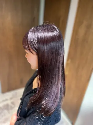 ロング カラー 小島 智子のヘアスタイル