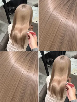 ロング カラー 色落ちまで盛れる 💟まなみのヘアスタイル