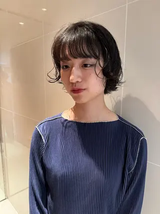ショート パーマ ボブ/ショート 吉田竣のヘアスタイル