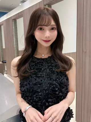 ロング カラー 上品ヘア🤍顔周り/ レイヤー✨/林遼一郎のヘアスタイル