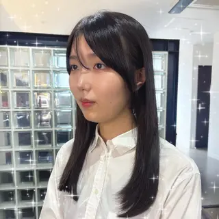 ロング タナカ レイヤのヘアスタイル