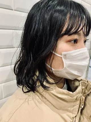ミディアム パーマ appiis 柳田葵　横浜のヘアスタイル