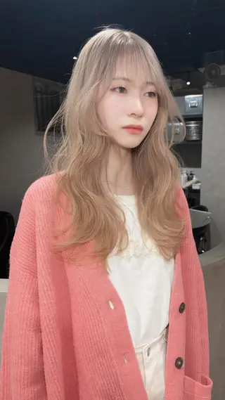 ロング カラー 城 慎太郎のヘアスタイル