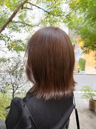 ミディアム カラー 透明感カラー🫧 nanamiのヘアスタイル
